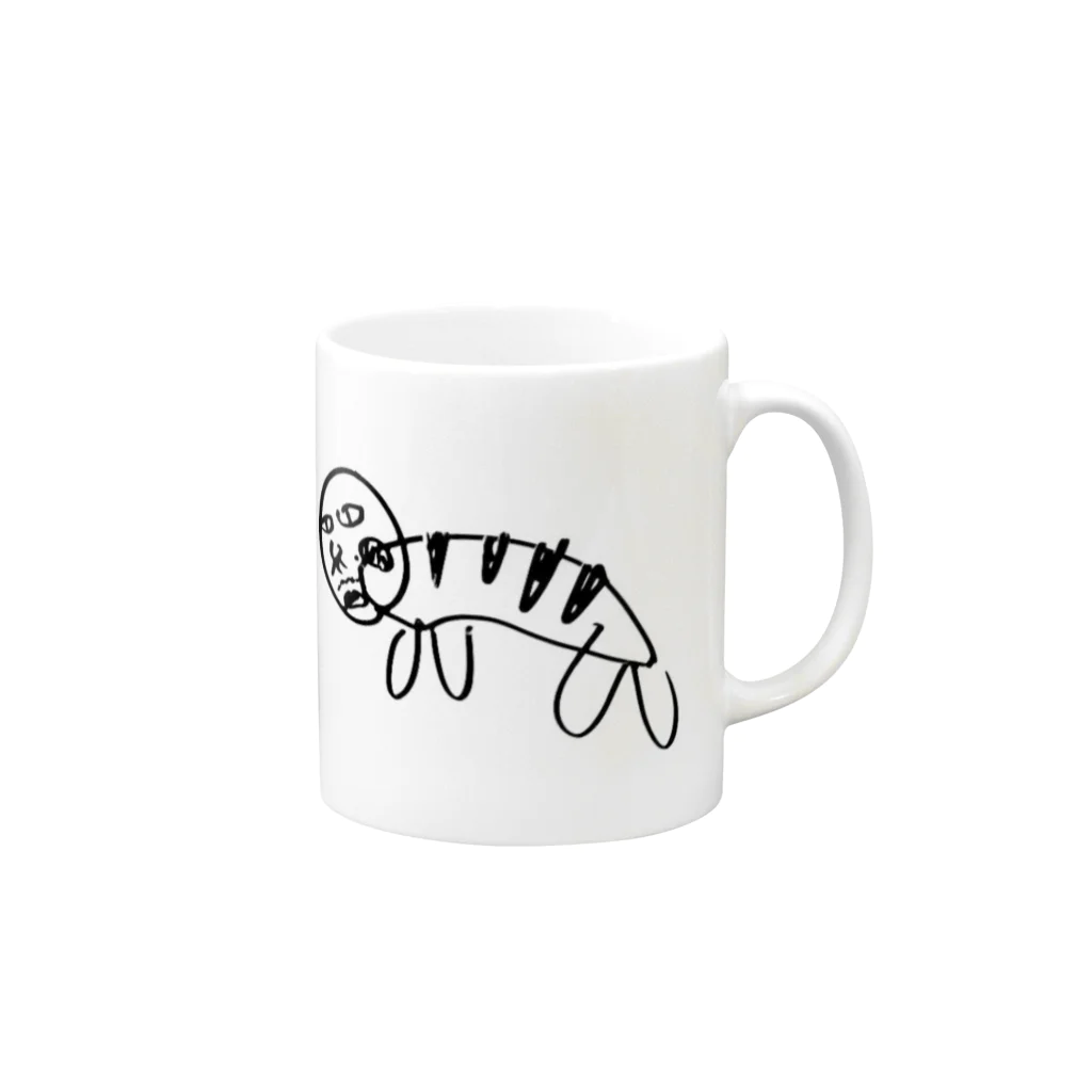 えちぜﾝの謎の生き物　ステッカー Mug :right side of the handle