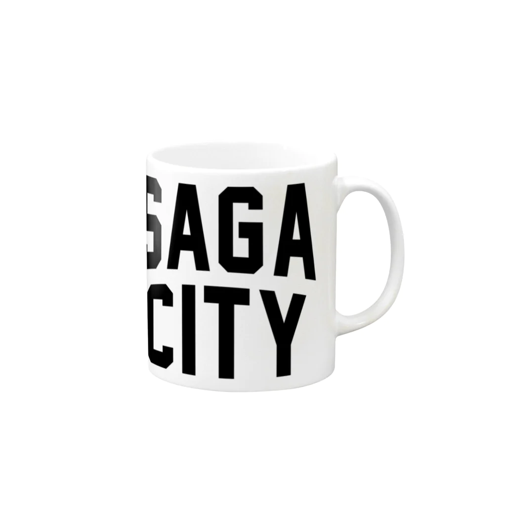 JIMOTOE Wear Local Japanの佐賀市 SAGA CITY Mug :right side of the handle