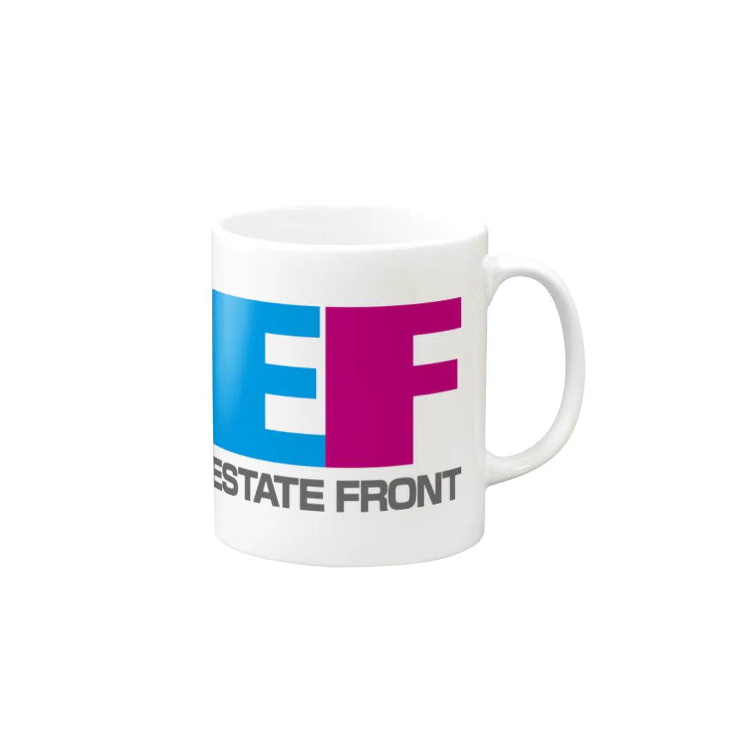 ef8888のestatefront   架空の不動産屋 Mug :right side of the handle