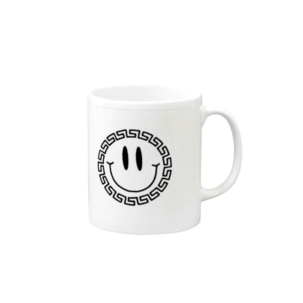 3kuraの中華ニコニコ Mug :right side of the handle