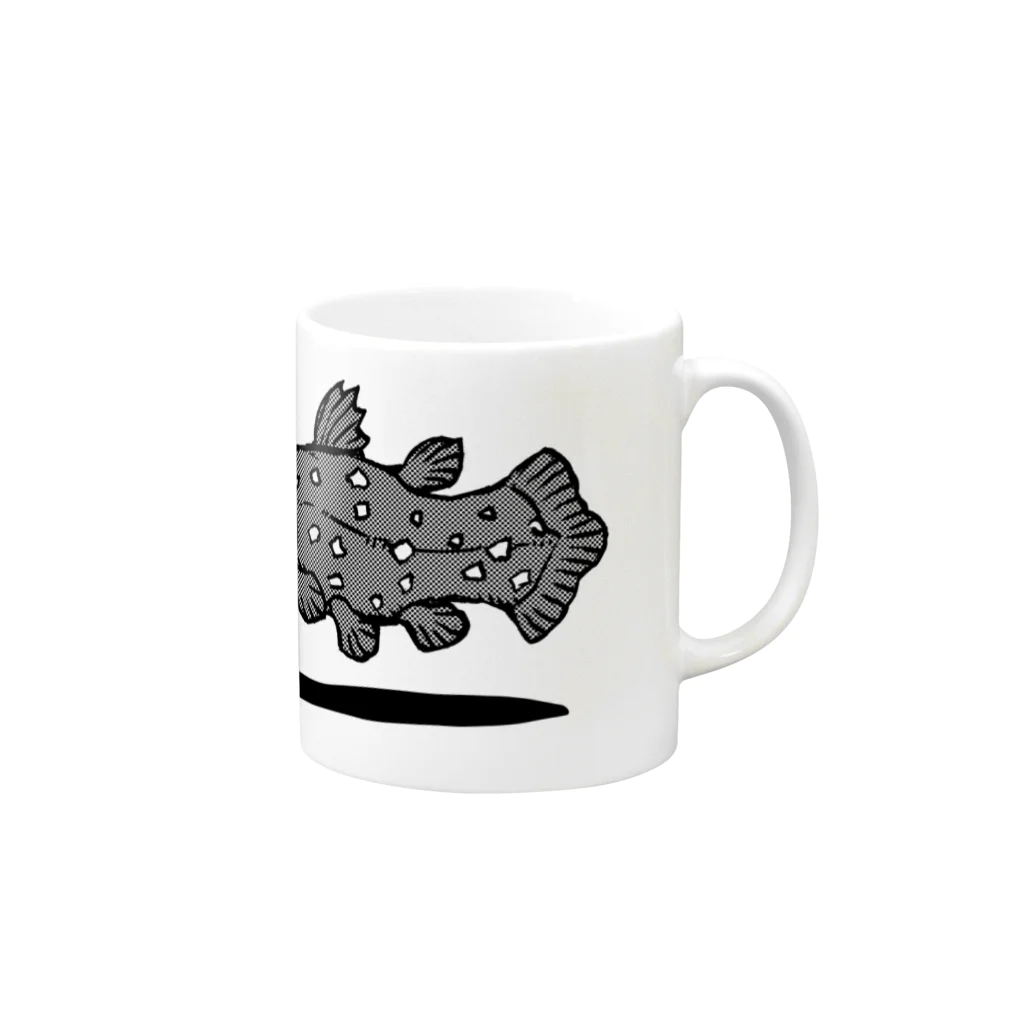 RACK&PINIONのしーらかんす Mug :right side of the handle