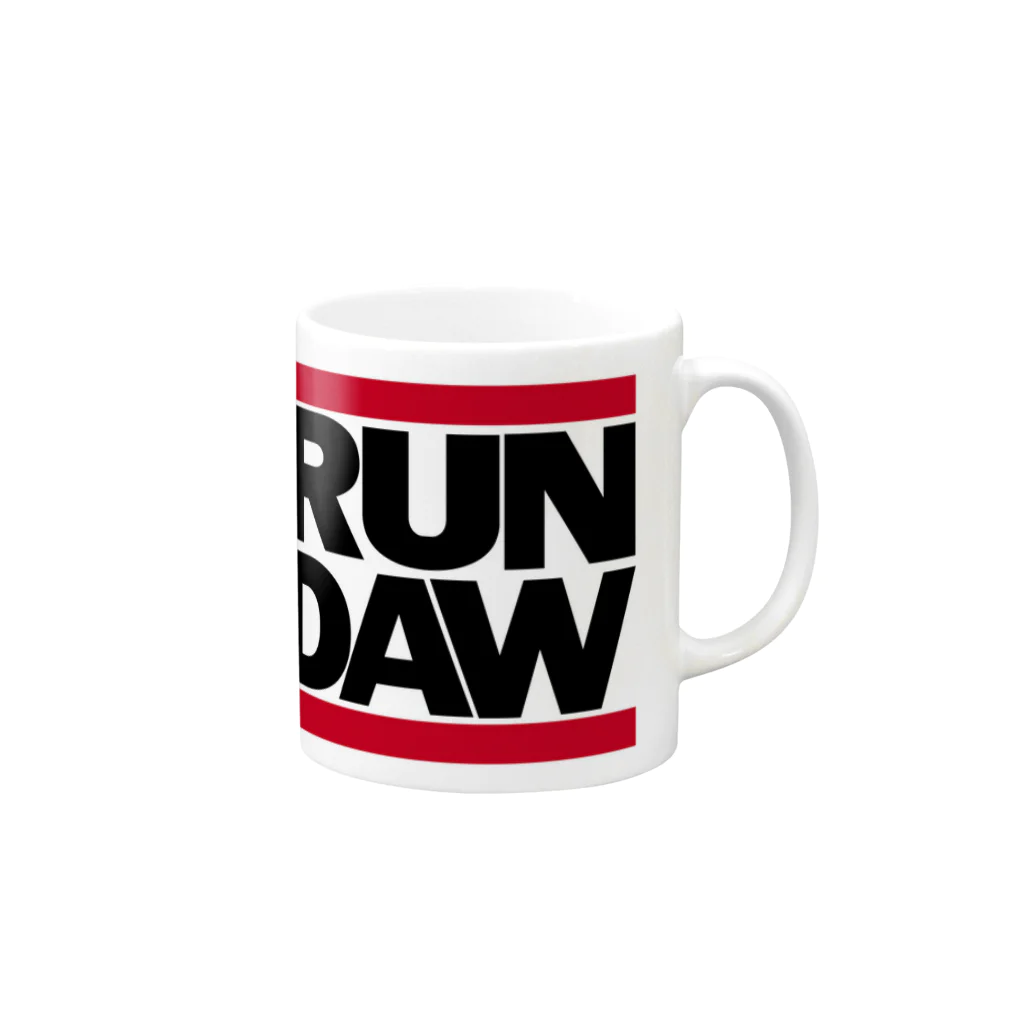 f4kinenbiのRUN DAW Mug :right side of the handle