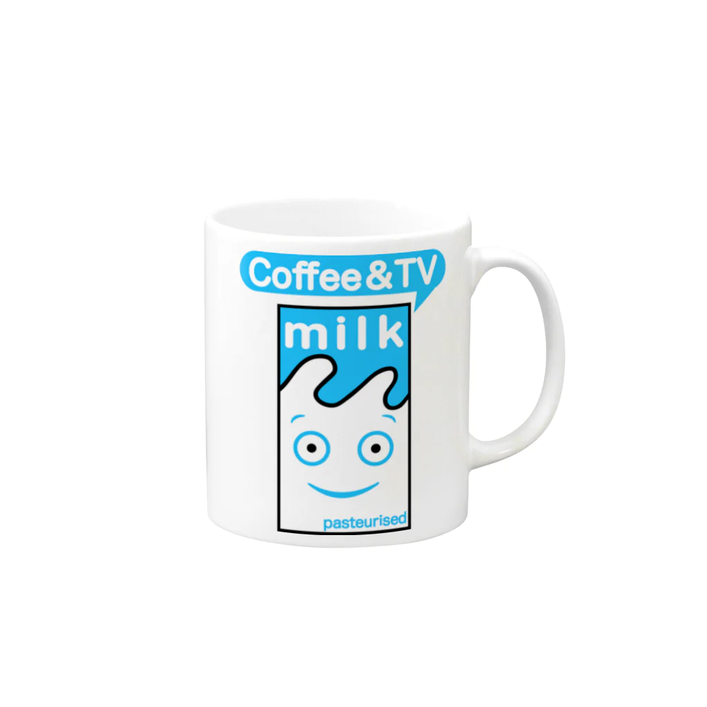 DRIPPEDのCoffee & TV / コーヒー ＆ TV マグカップの取っ手の右面