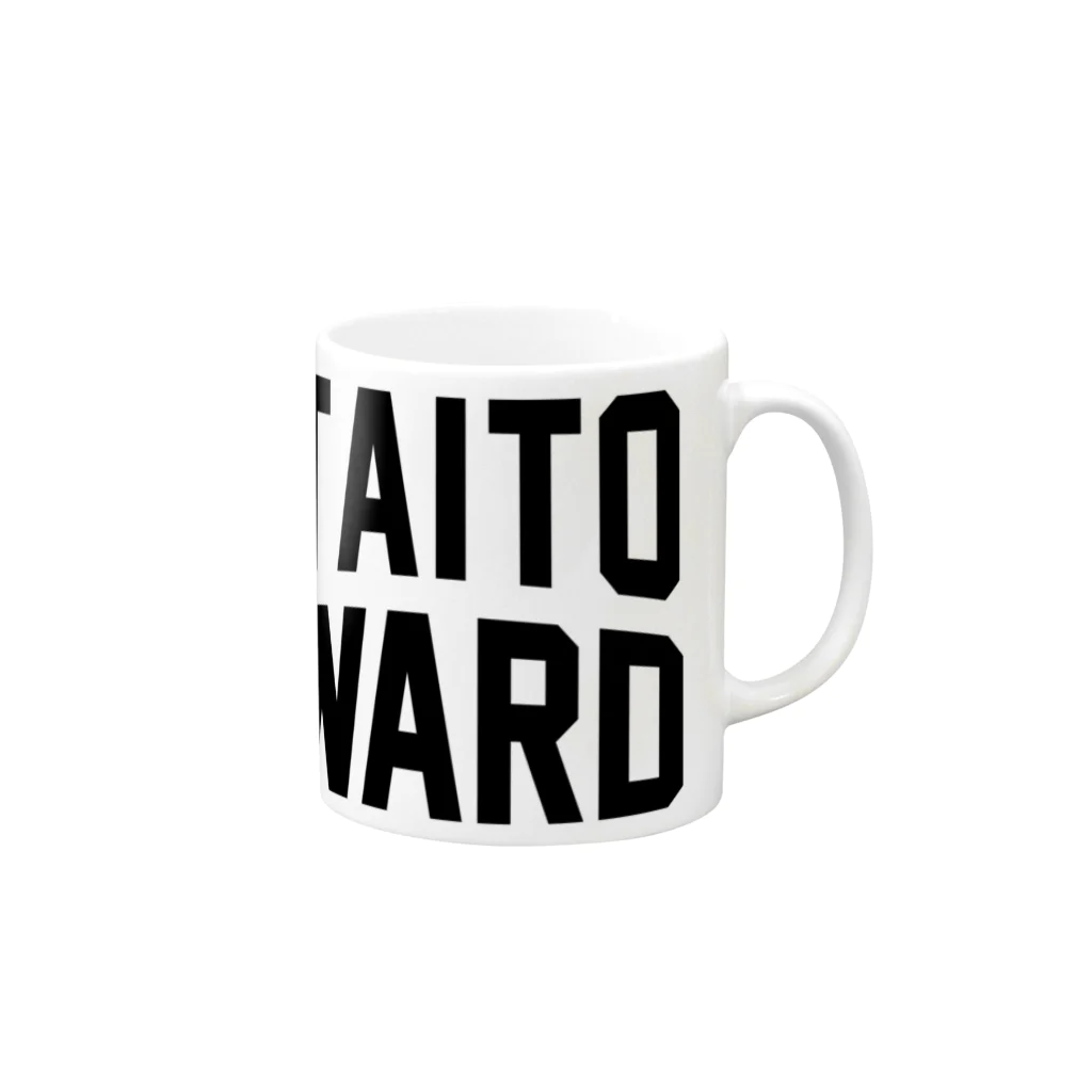 JIMOTOE Wear Local Japanの台東区 TAITO WARD Mug :right side of the handle