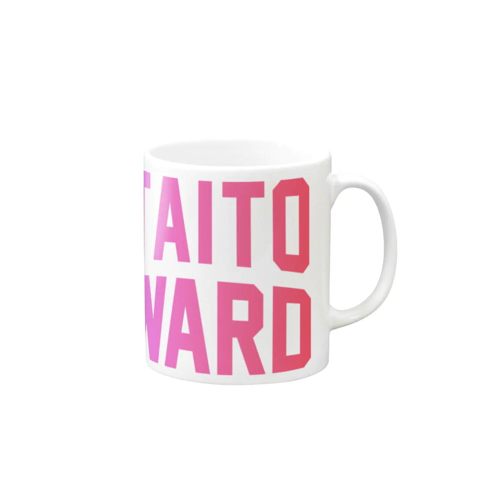 JIMOTOE Wear Local Japanの台東区 TAITO WARD Mug :right side of the handle