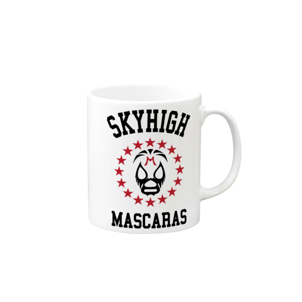 DRIPPEDのSKYHIGH MASCARAS-スカイハイ・マスカラス- Mug :right side of the handle