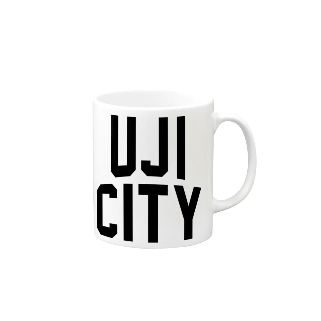 JIMOTO Wear Local Japanの宇治市 UJI CITY マグカップの取っ手の右面