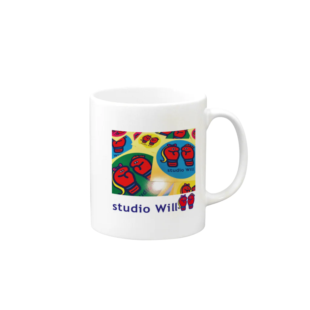 総合格闘技・フィットネス studio Willのstudio Will×INGRID マグカップ_ C Mug :right side of the handle