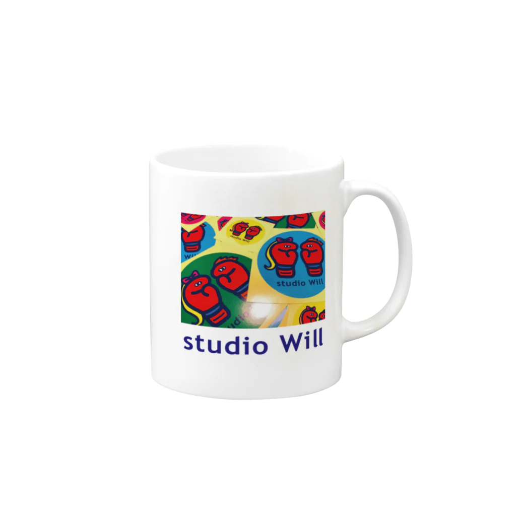 総合格闘技・フィットネス studio Willのstudio Will×INGRID マグカップ_D Mug :right side of the handle