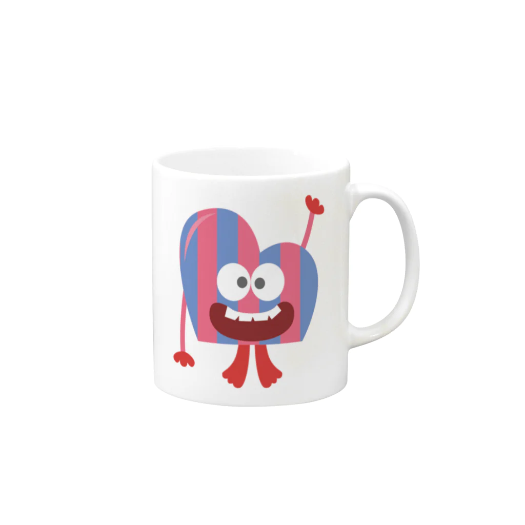 福来笑店のMONSTERS Mug :right side of the handle