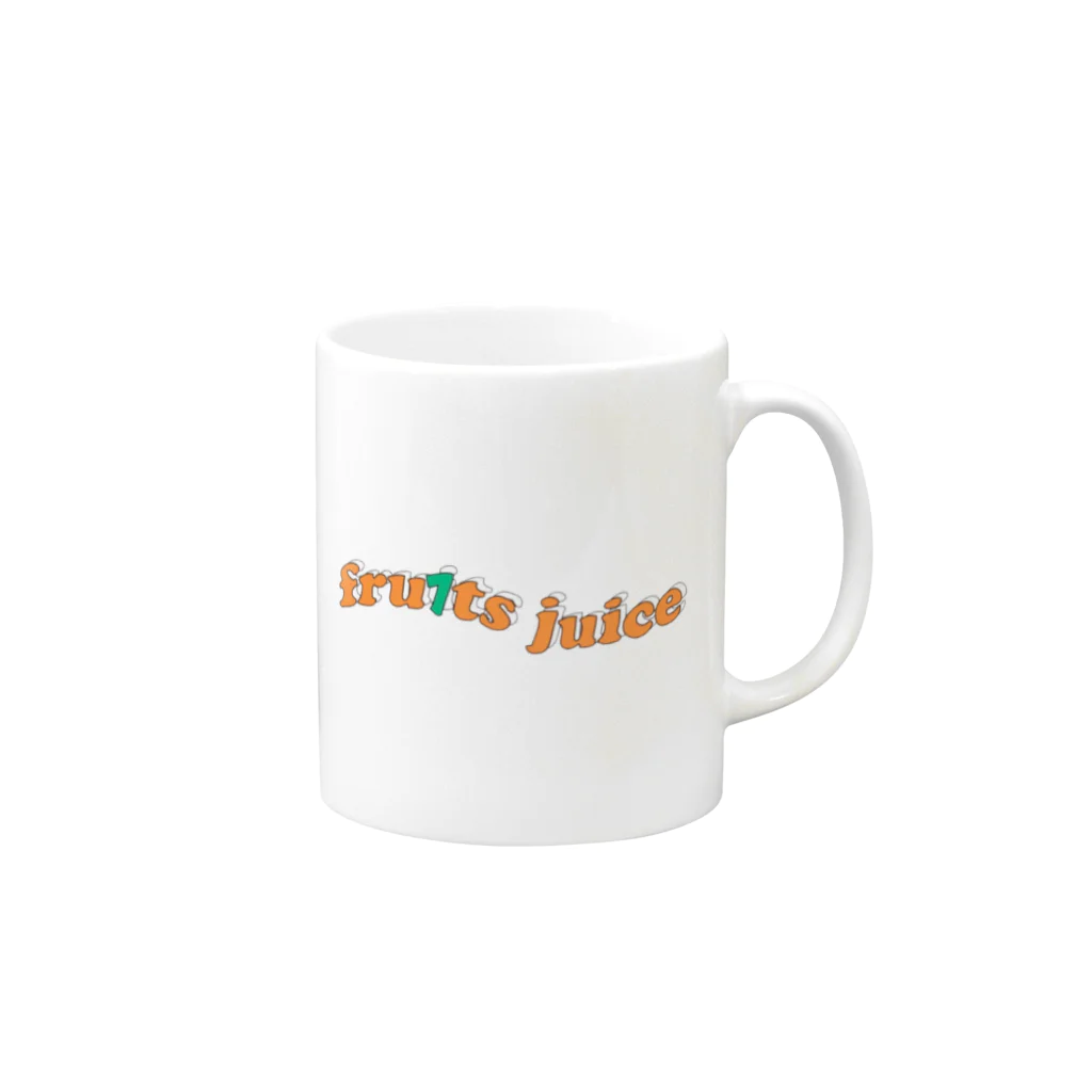 fruits_juiceのfruits juice マグカップの取っ手の右面