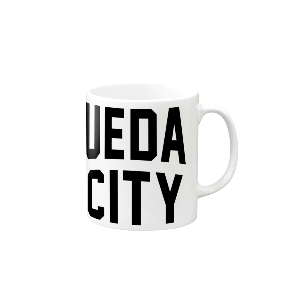 JIMOTOE Wear Local Japanの上田市 UEDA CITY Mug :right side of the handle