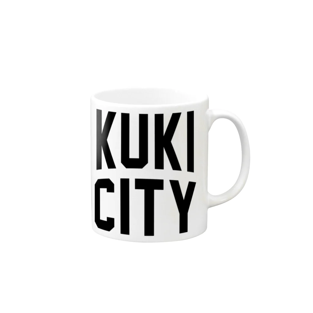 JIMOTOE Wear Local Japanの久喜市 KUKI CITY マグカップの取っ手の右面