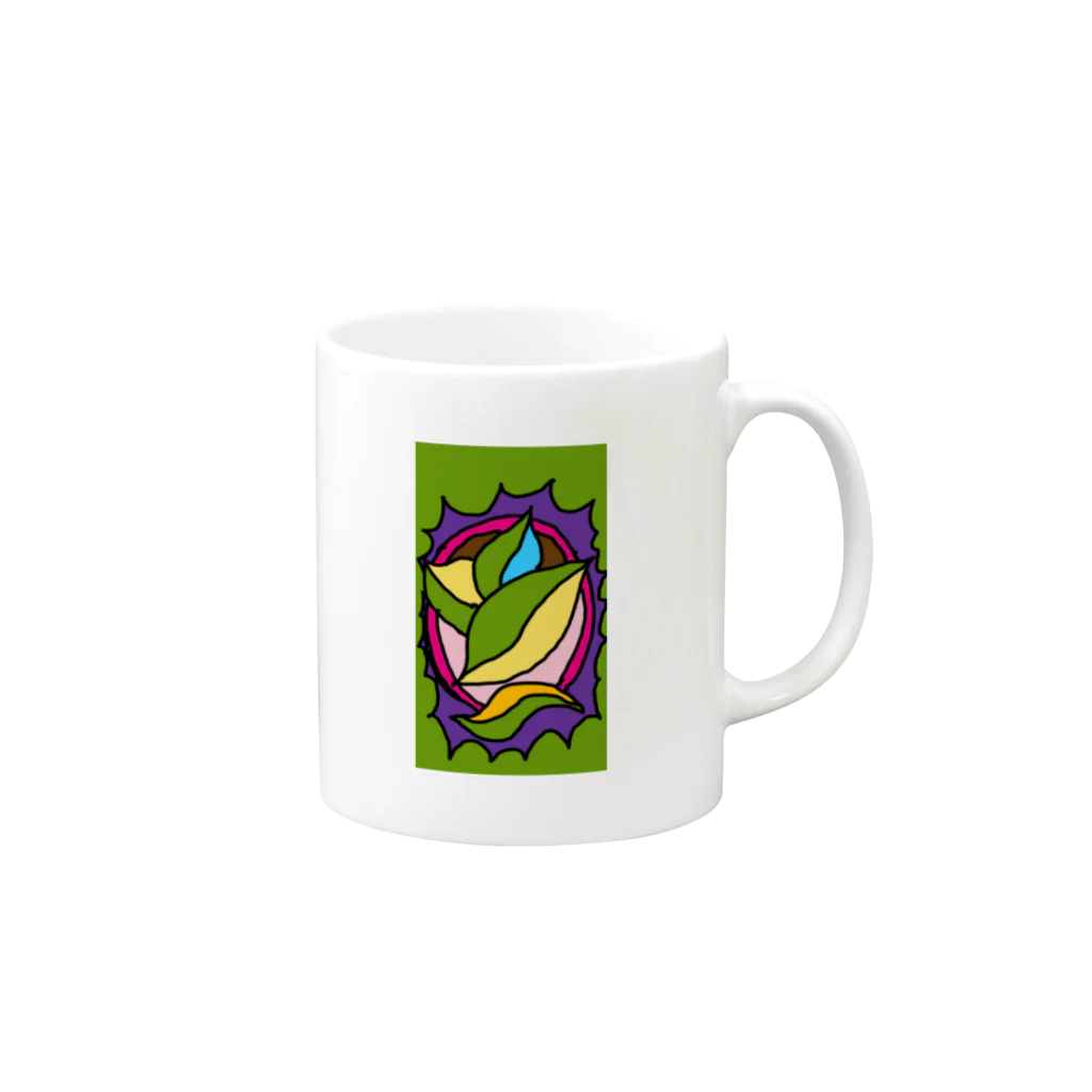 きらめき亭の葉っぱさん Mug :right side of the handle