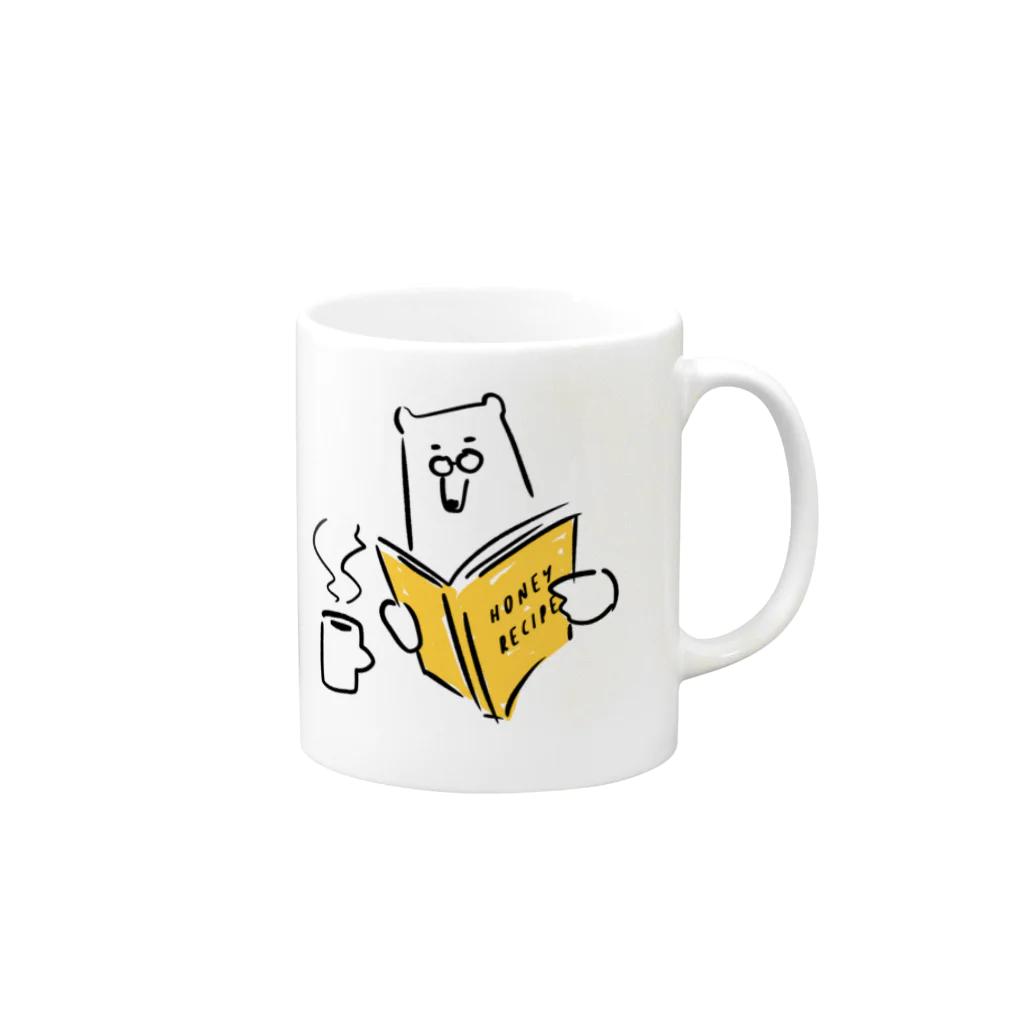 EASEのシロクマコーヒーブレイク Mug :right side of the handle