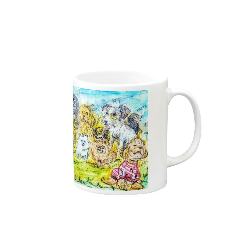 ナチュラルドッグリーフのDOG LEAF 2020 Mug :right side of the handle