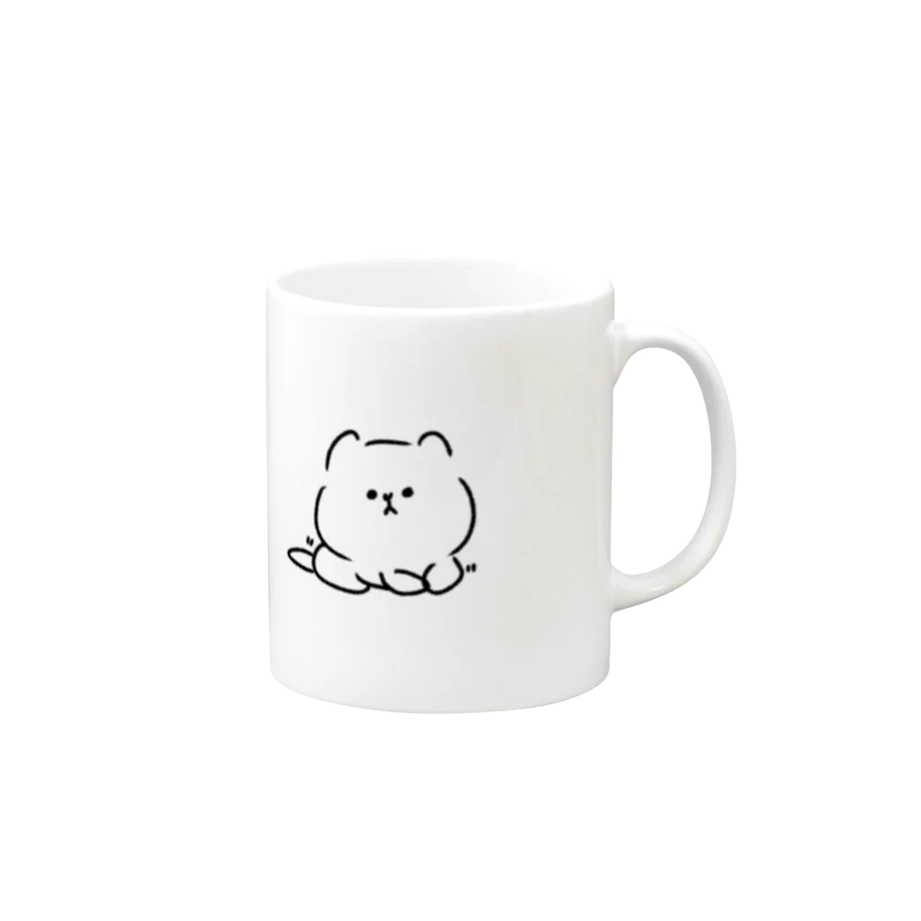 へちょこの寒そうななにか Mug :right side of the handle