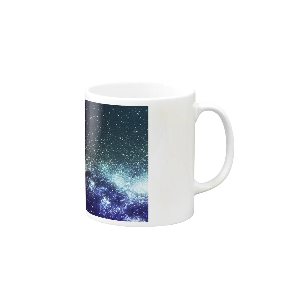 Senasの宇宙マグ Mug :right side of the handle