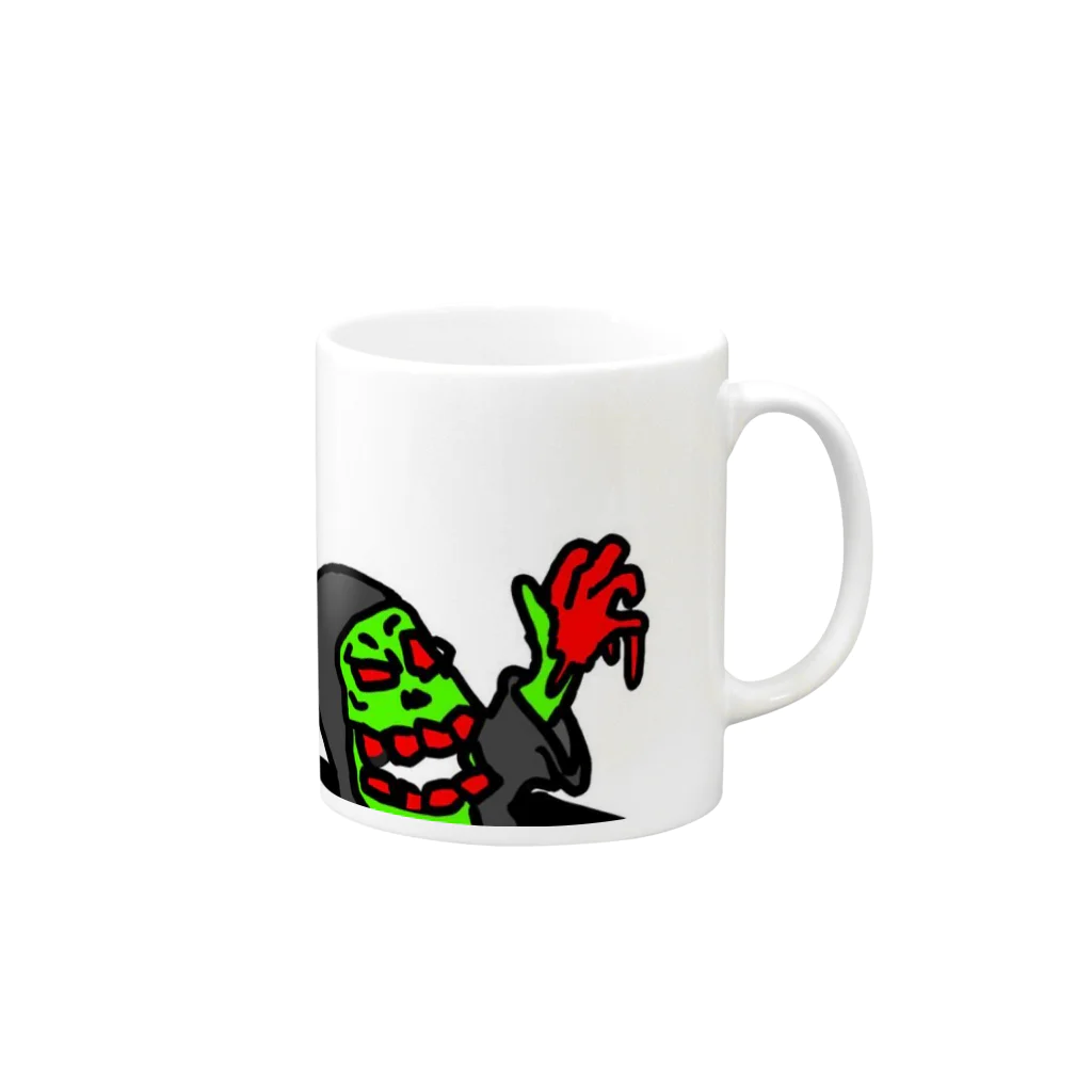 デｨーモンカフカの我輩だ！ Mug :right side of the handle