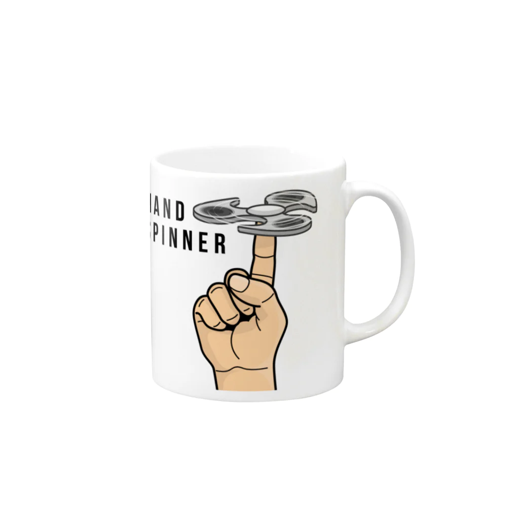 DRIPPEDのHAND SPINNER-ハンドスピナー- Mug :right side of the handle