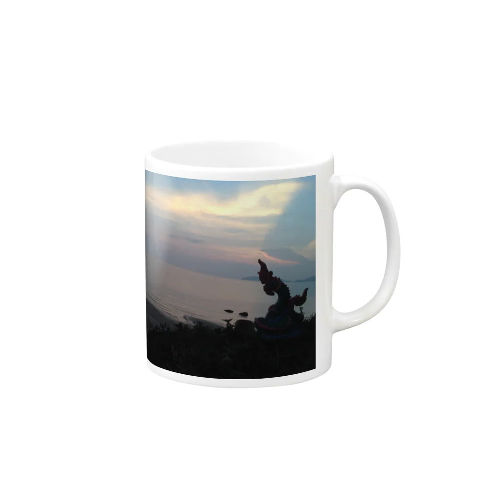 tonsonのチュムポーンの海(タイランド) Mug :right side of the handle