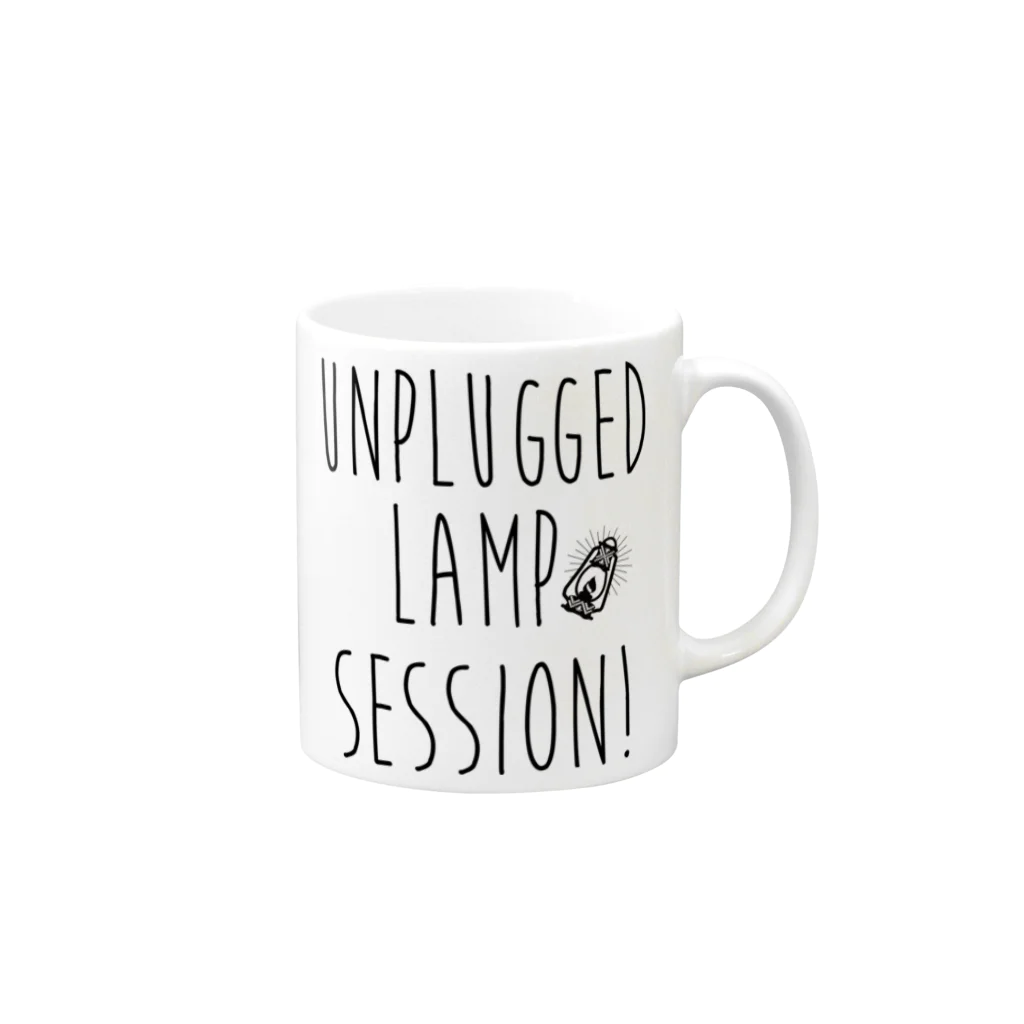 Unplugged Lamp SessionのUnplugged Lamp Session type logo Mug :right side of the handle