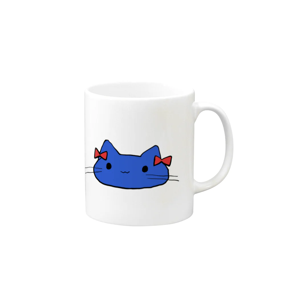 ろーてくのねこもち【ろーてく】 Mug :right side of the handle