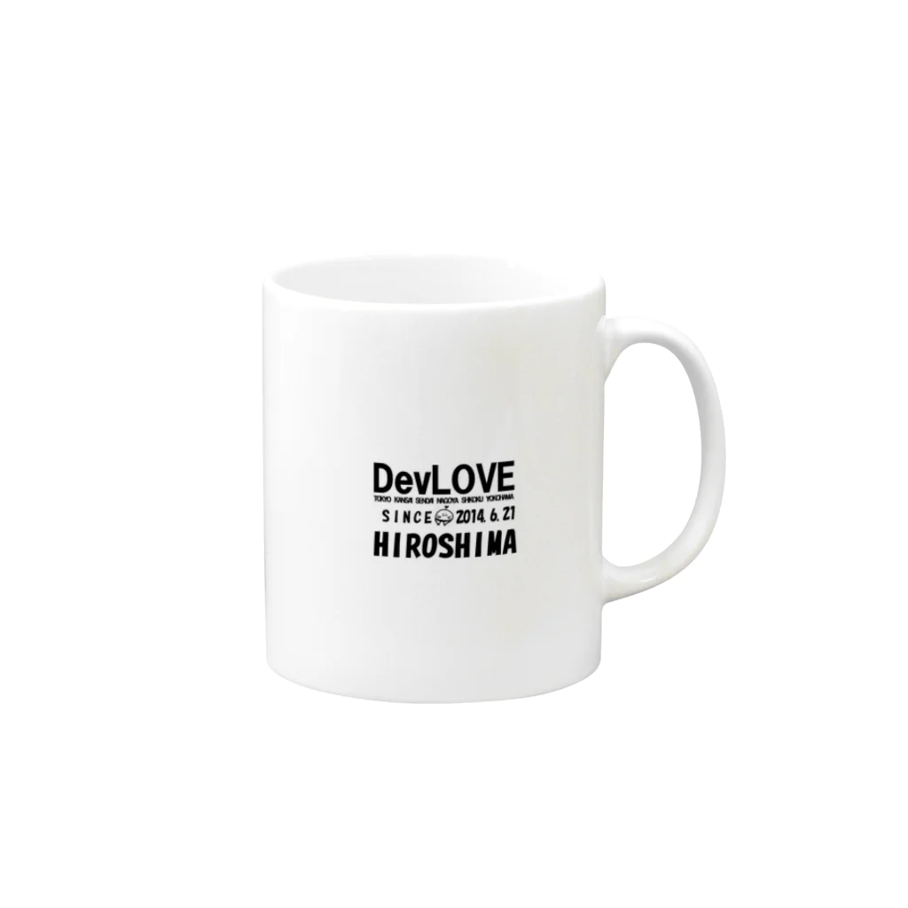 ふじもとのdevlove-hiroshima-cup マグカップの取っ手の右面