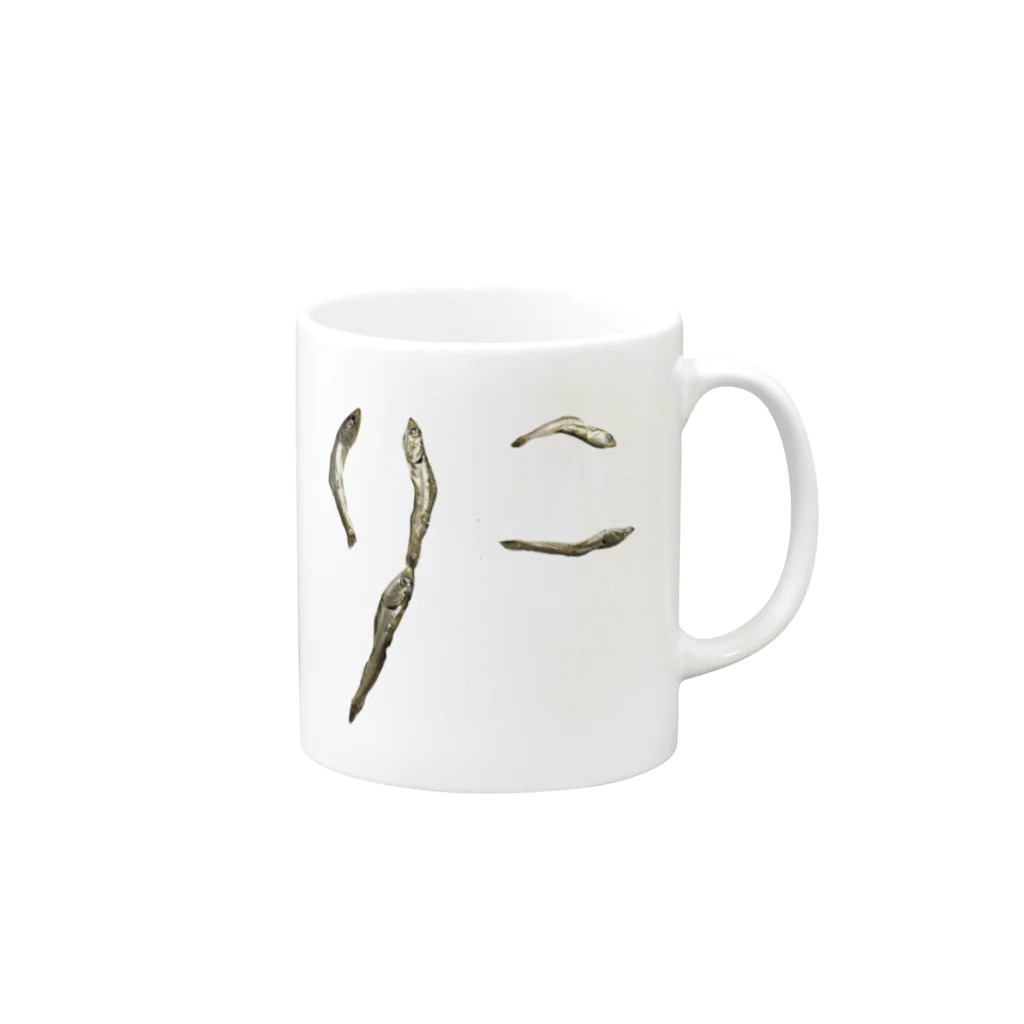 tamaccoのいりこ Mug :right side of the handle