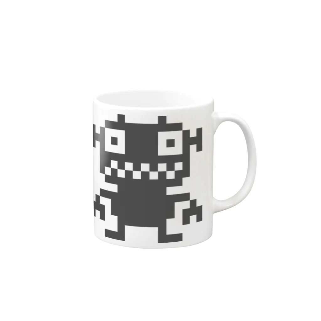 16px worldのドット絵モンスター-08 Mug :right side of the handle