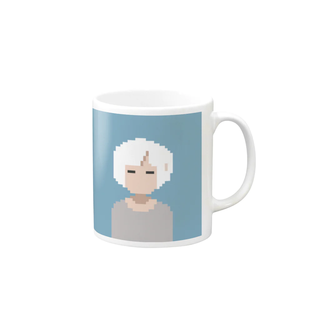 möyaの無機質な男の子 Mug :right side of the handle