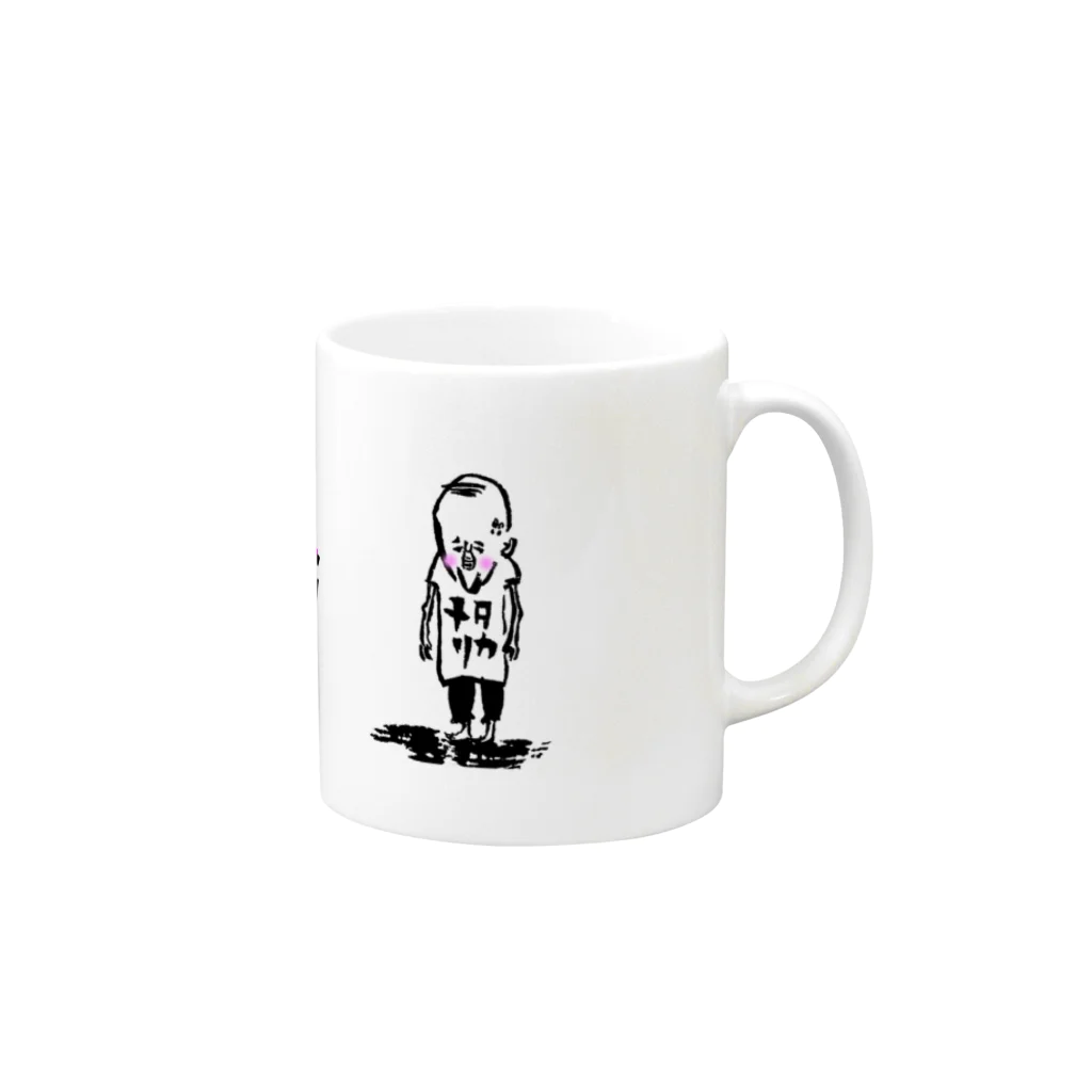 idumi-art-2ndのかわいい爺ｼﾘｰｽﾞ（GIG編） Mug :right side of the handle