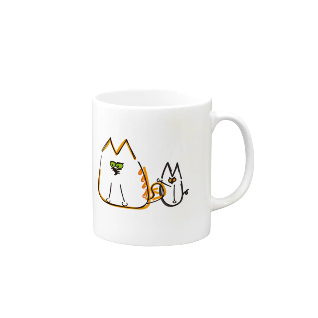 RK_BrothersのRK Cats Mug :right side of the handle