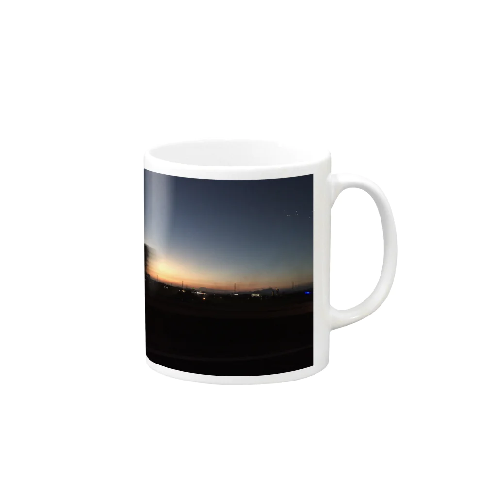 i_d_a_entyの夜が朝に溶ける瞬間 Mug :right side of the handle