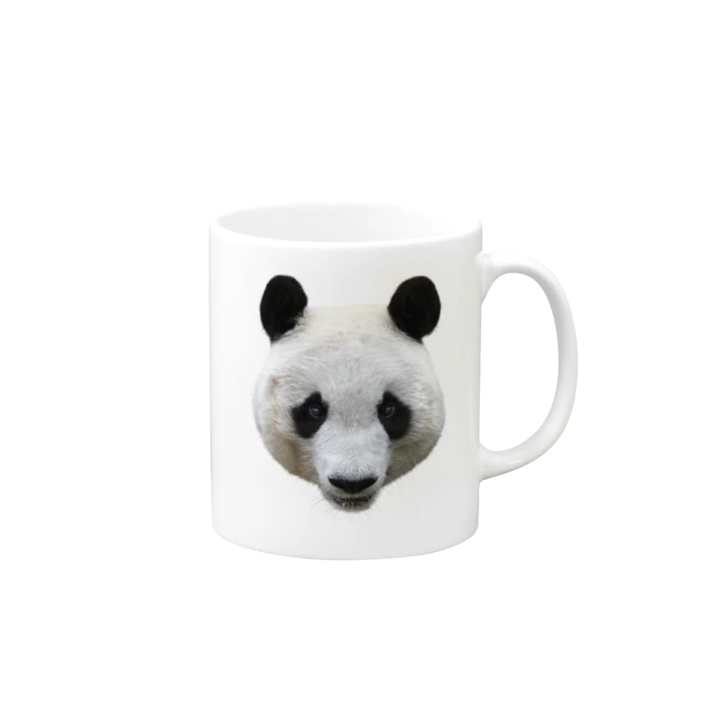 どうぶつ屋のPanda! Mug :right side of the handle