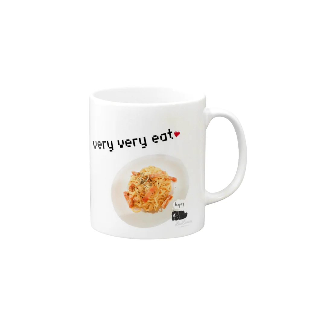 SHIMOoooo/テニフェ(梅)参戦のvery very eat Mug :right side of the handle