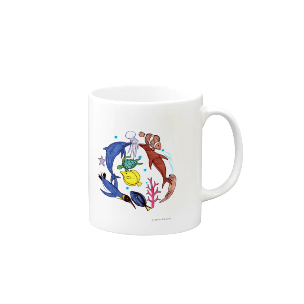 Daisuke.worldの大介の水族館 Mug :right side of the handle