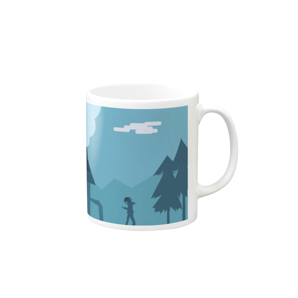 usaginの田舎 Mug :right side of the handle