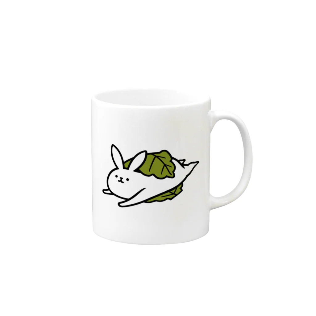 タドリのかしわもち Mug :right side of the handle