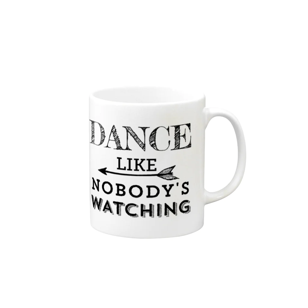 mdkBsAsのDance like nobody’s watching  マグカップの取っ手の右面