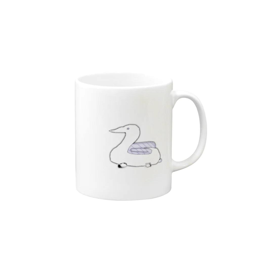 水草の近未来カー Mug :right side of the handle