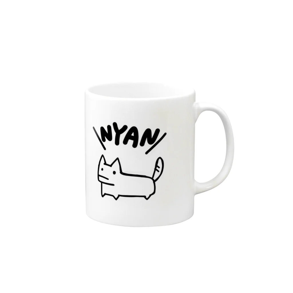 NYANのNYAN Mug :right side of the handle