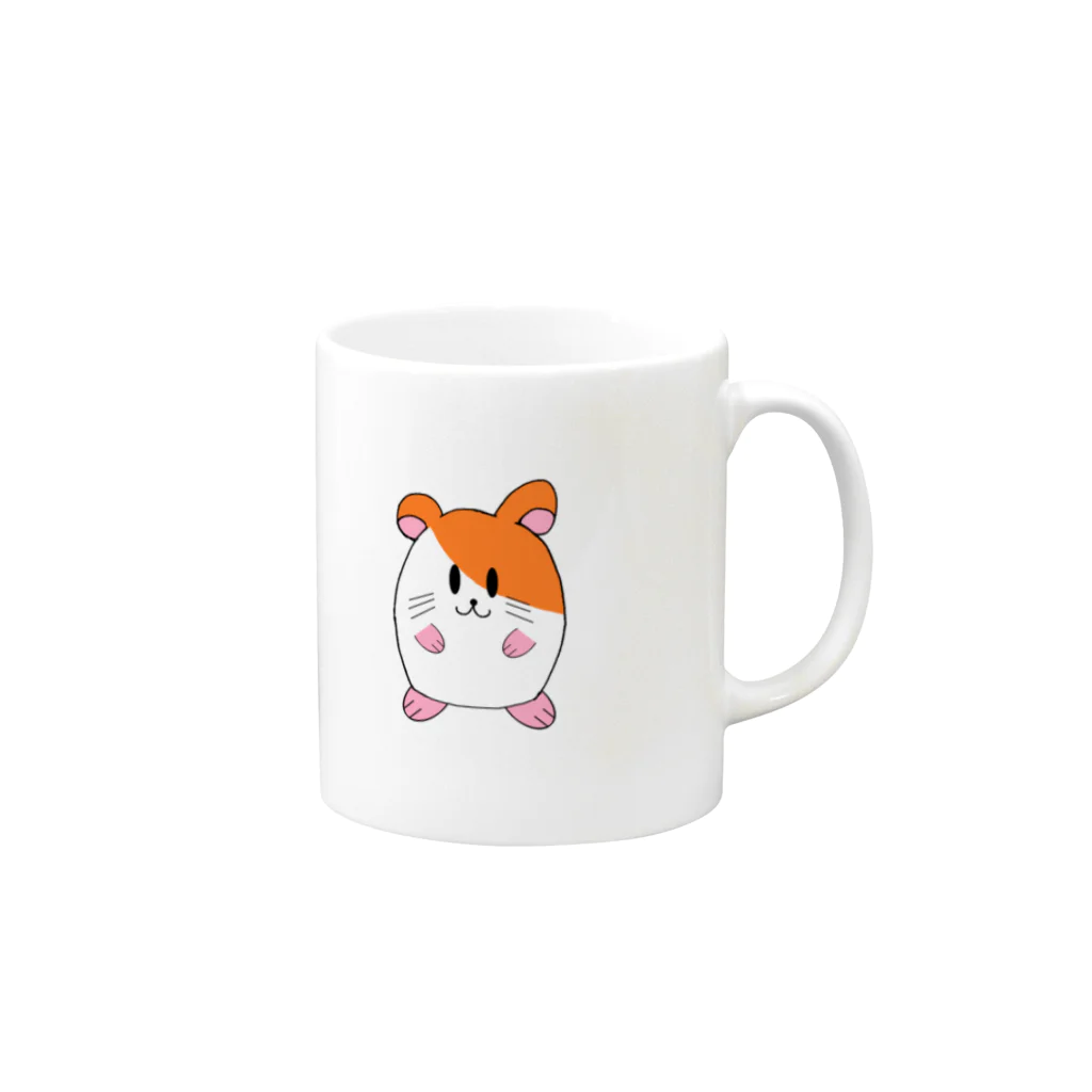 ハムスターのハムスターグッズ（全体像） Mug :right side of the handle