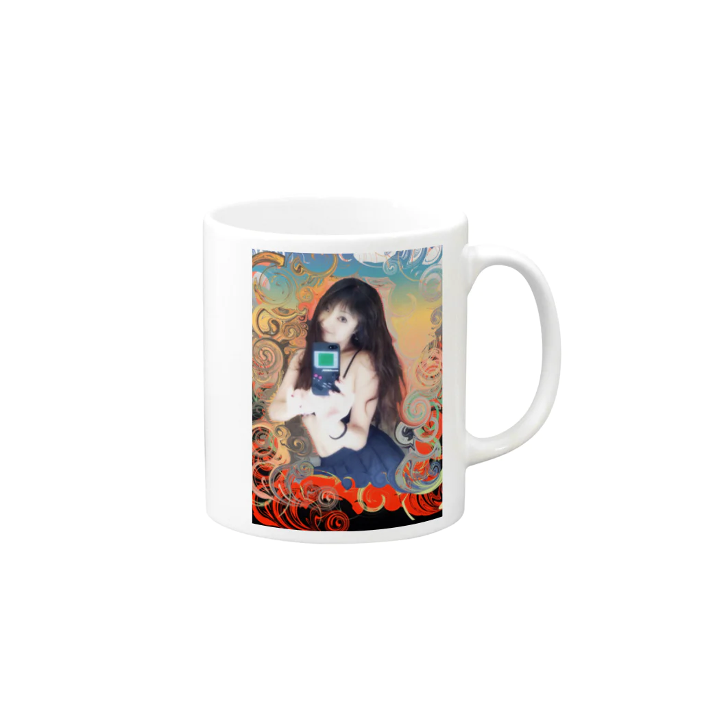 MOHRY    の天女降臨 Mug :right side of the handle