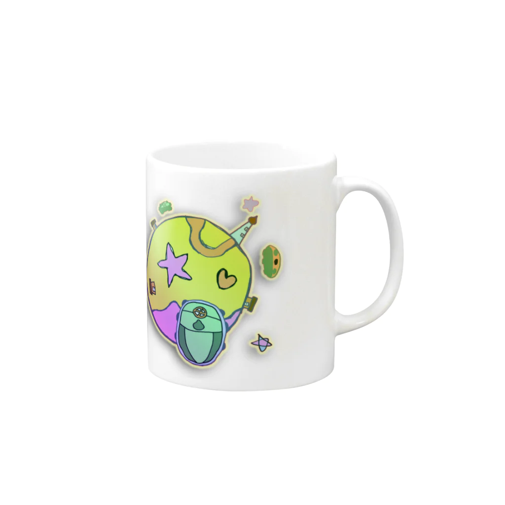 loly.のせろり星 Mug :right side of the handle