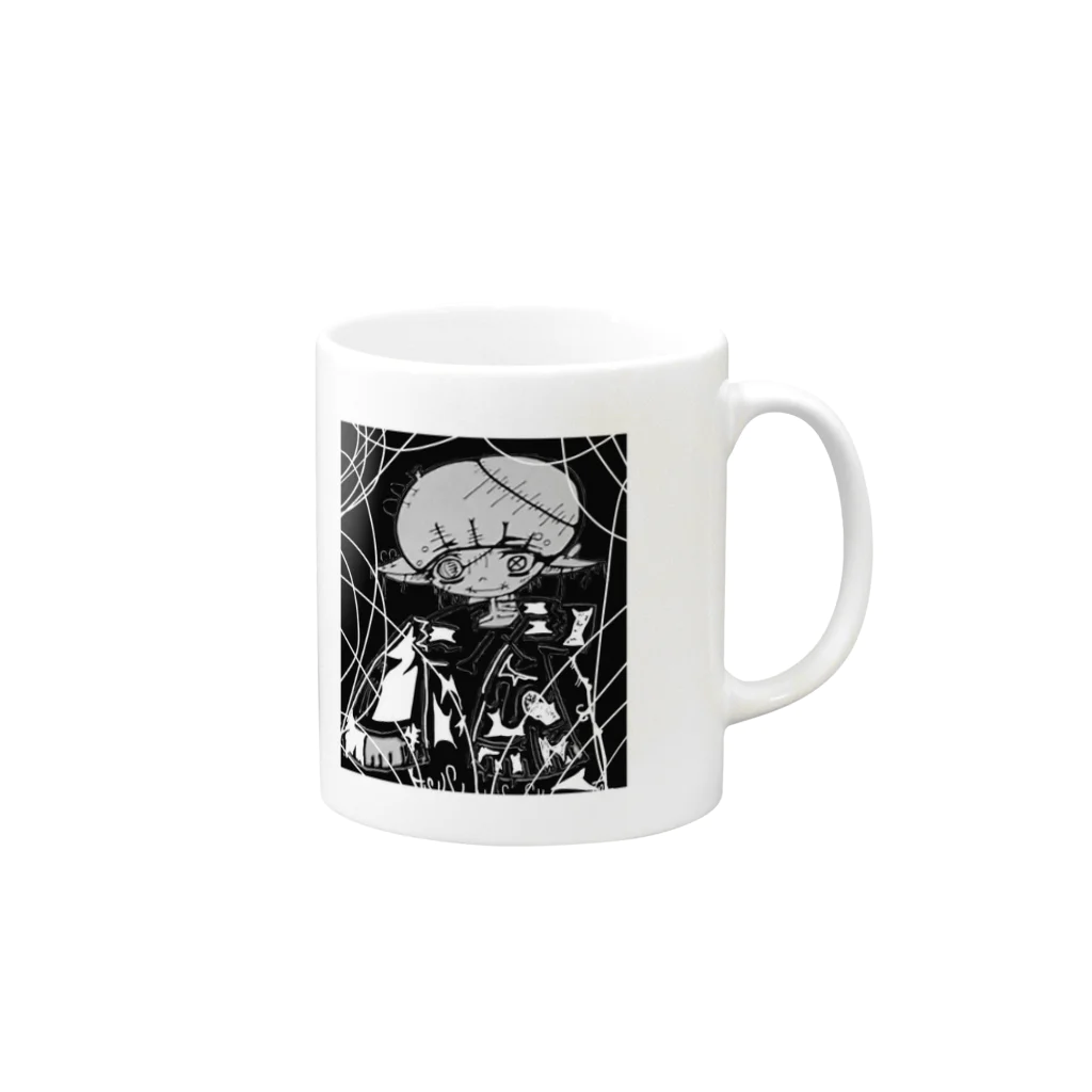 MORBIDのcrazyboy. Mug :right side of the handle