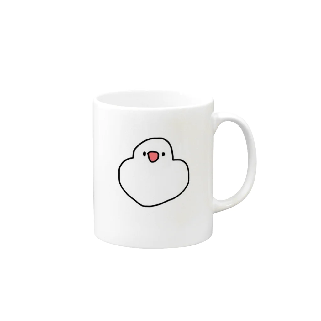 ゆる絵のぶんっちょ Mug :right side of the handle