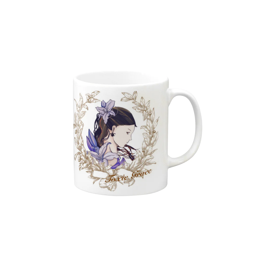 ToxicGraceのColor of lily Mug :right side of the handle