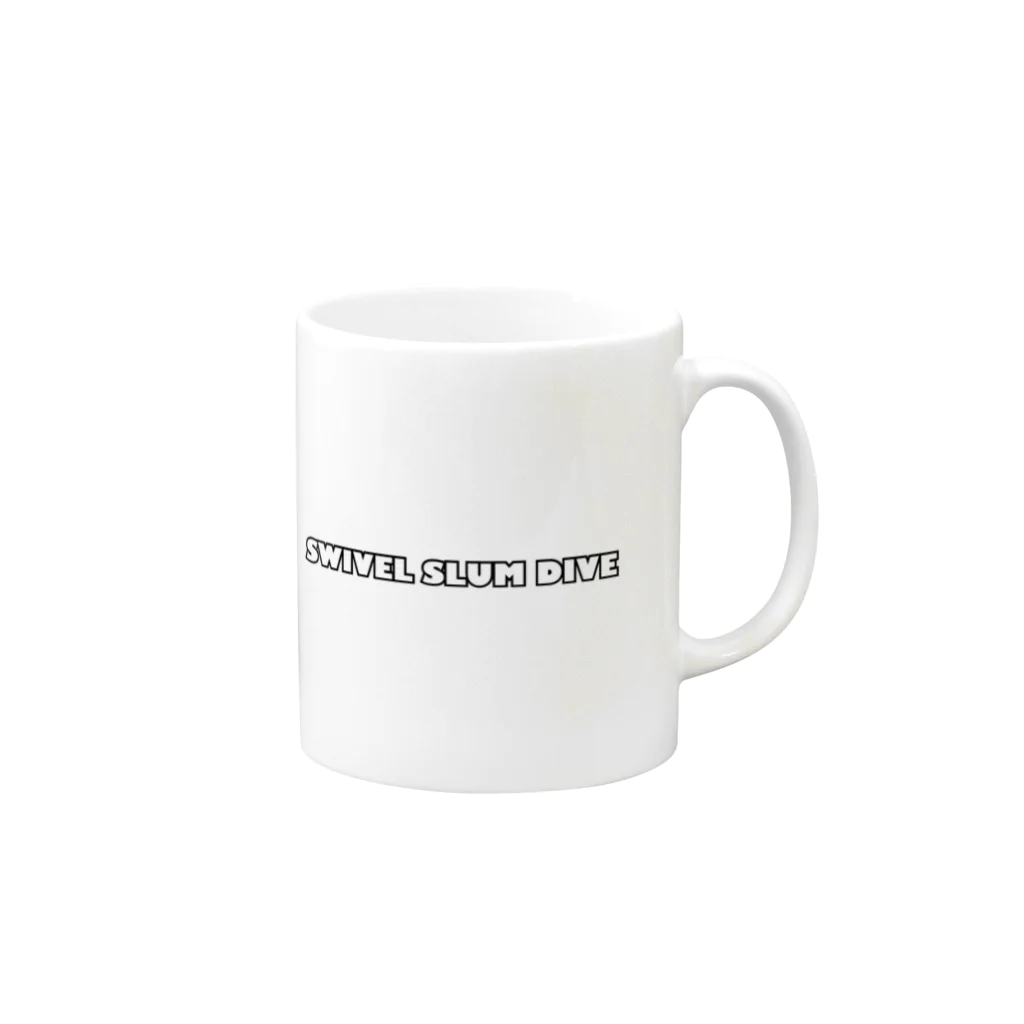 SWIVEL SLUM DIVEのSSDオリジナル マグカップ Mug :right side of the handle