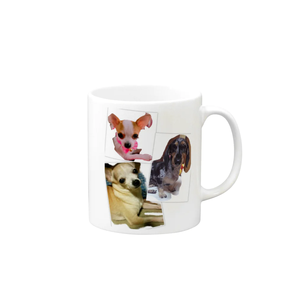 マンマチャオ　大東ショッピングプラザピア店の可愛い愛犬 Mug :right side of the handle